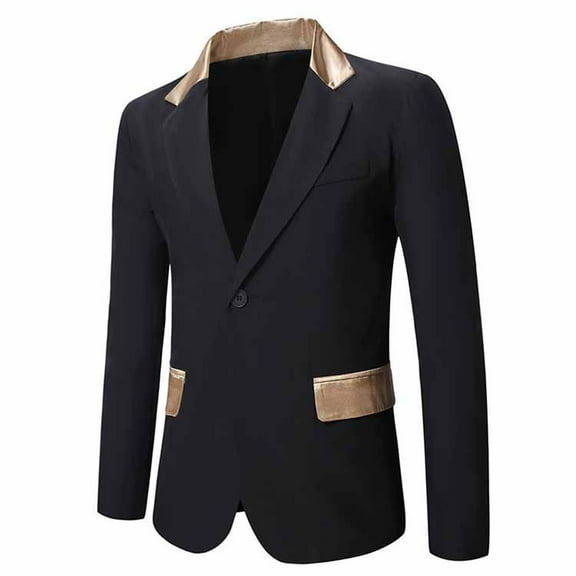WAENQINLA Blazers for Men Big and Tall Classic Fit Suit Jackets Single Breasted Notched Lapel Prom Party Sport Coats
