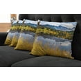 thumbnail image 5 of Ambesonne Nature Throw Pillow Cover 4 Pack, Country Scene and Lake, 16", Multicolor, 5 of 5