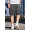 thumbnail image 5 of GINGTTO Men's Baggy Loose Fit Frosted Wash 9" Denim Shorts, 5 of 10