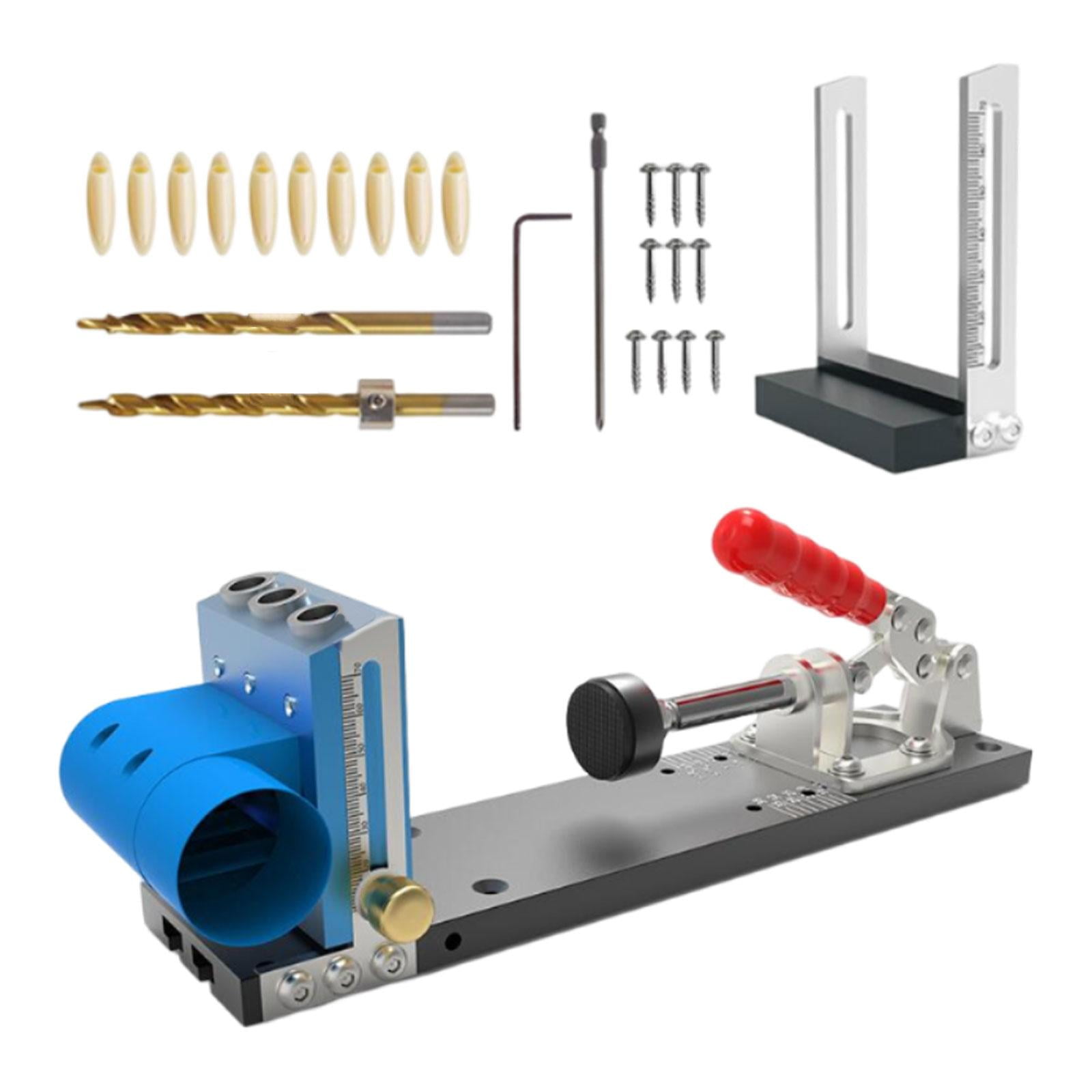 Hole Doweling Jig Adjustable Stainless Steel Dowel Hole Jig System Set
