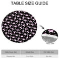 thumbnail image 6 of Black Pink Unicorn Pattern Round Fitted Tablecloth with Elastic Edge,Dining Table Cover Waterproof,Outdoor Round Tablecloth for Camping,Dining,Indoor and Outdoor, 6 of 7