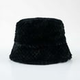 thumbnail image 2 of Diufon Women's Winter Plush Bucket Hat Thickened Warm Solid Color Hats Cute Fleece Lined Outdoor Windproof Caps, 2 of 2