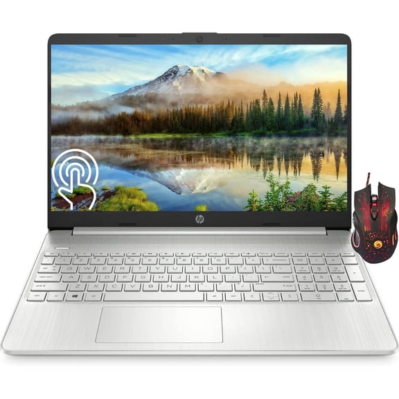 HP Business Laptop Computer, 15.6" HD Touchscreen, Intel Core i3-1115G4, 16GB RAM, 512GB SSD, Intel UHD Graphics, Wi-Fi, Bluetooth, Webcam, Windows 11 Home in S Mode, Silver