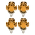 thumbnail image 1 of Tapa de tornillos de matrícula M6 universal para motocicleta Unique Bargains de 38 mm, kit de tornos de matrícula antirrobo de aleación de aluminio naranja, 4 piezas, 1 of 6