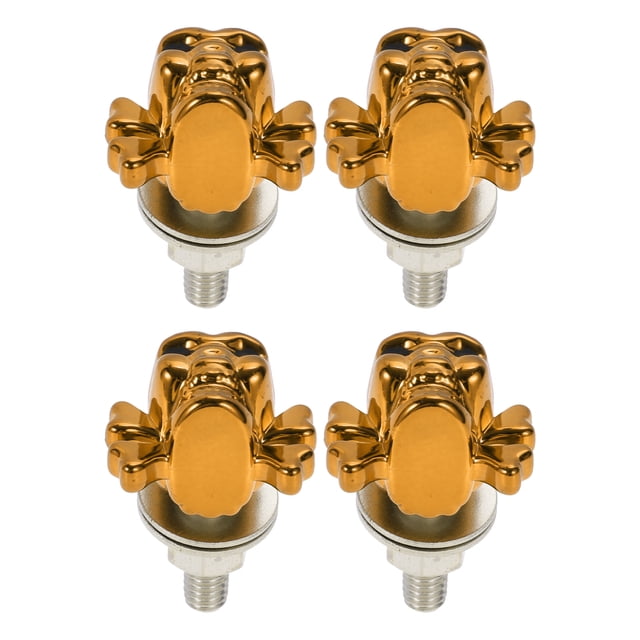 Tapa de tornillos de matrícula M6 universal para motocicleta Unique Bargains de 38 mm, kit de tornos de matrícula antirrobo de aleación de aluminio naranja, 4 piezas