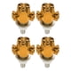 thumbnail image 1 of Tapa de tornillos de matrícula M6 universal para motocicleta Unique Bargains de 38 mm, kit de tornos de matrícula antirrobo de aleación de aluminio naranja, 4 piezas, 1 of 6