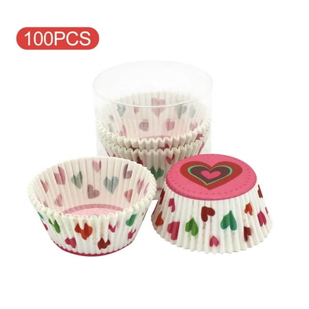 

100pcs For Baking Cupcake Paper Cup Crinkled Edge Afternoon Tea Decorating Tool