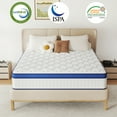 thumbnail image 6 of OPV 12 inch Twin Size Medium Firm Hybrid Mattress,High Density Foam Layer, Individually Pocketed Springs, Gel Design, Boxed Memory Foam Mattress, Hypoallergenic Material，Motion Isolation Feature, 6 of 8
