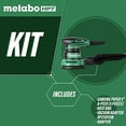 thumbnail image 5 of Metabo HPT 5-Inch Random Orbit Sander | Variable Speed | Powerful 230W 2.8 Amp Motor | Soft Elastomer Grip | Includes 2 Pieces of Sanding Paper, Dust Bag, Vacuum Adapter | 5-Year Warranty | SV13YST, 5 of 7