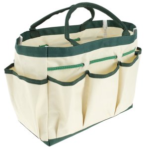 Sac à outils de jardin Sac de rangement de fourre-tout avec 8 Pockets Home Organisateur pour jardinage intérieur et extérieur Porte-outils (Outils NOT Inclus) 12 x 10 x 6