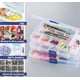 thumbnail image 4 of Caja organizadora de plástico transparente de 6 piezas con compartimentos ajustables para guardar pendientes, collares y pastillas., 4 of 5