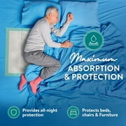 Inspire Extra Large Super Absorbent Disposable Bed Pads for Chronic Incontinence Ultra Thick and Absorbent Bed Pads Disposable Adult | Pee Pads for Adults (36 X 36 Pack of 50 W/ Adhesive)