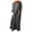 Gray formal dresses for women, variant on up to 60% off Gifts Usmixi Formal Dresses for Women Vintage Cotton Linen Plus Size Button up Maxi Dresses with Pocket Round Neck Elbow-Length Solid Summer Long Dress Gray m