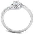 thumbnail image 3 of Silvago Jewel 0.8 Ct Round Cut Lab Created Diamond Ring - Elegant Prong Set in 14K White Gold Plated - Perfect for Engagements, Anniversaries & Birthday Gifts for Women, 3 of 3