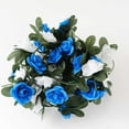 thumbnail image 4 of BalsaCircle 2 White Royal Blue Artificial 8 feet Silk Roses Mini Artificial Flowers Vine Garlands Wedding Party Centerpieces, 4 of 8