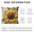 thumbnail image 5 of PHYHOO Spring Summer Sunflower Decorative Throw Pillow Covers, Floral Flower Leaves Porch Outdoor Home Decor, Bloom Fall Autumn Seasonal Couch Cushion Case White, 5 of 5