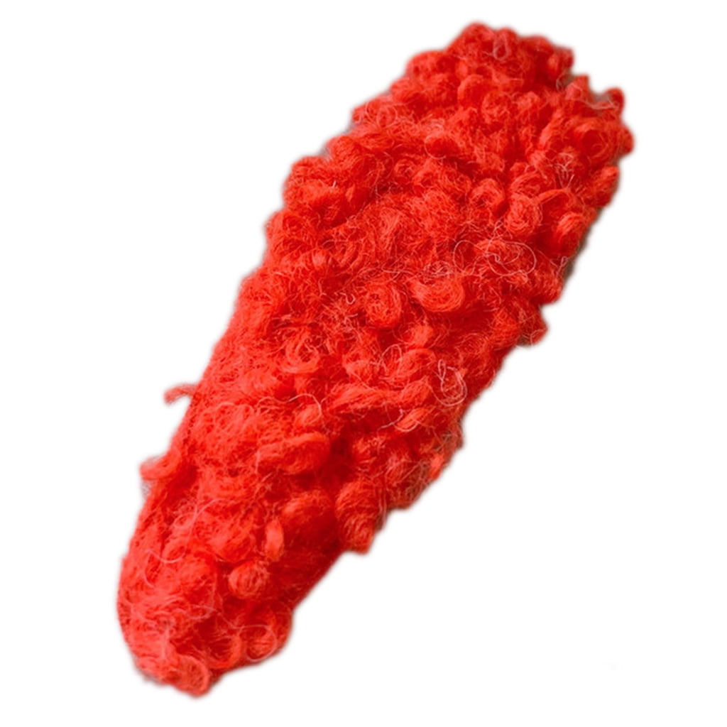Women Girls Waterdrop Curly Faux Fur Hair Clip Plush BB Hairpin Alloy Barrettes Women Girls Waterdrop Curly Faux Fur Hair Clip Plush BB Hairpin Alloy Barrettes
