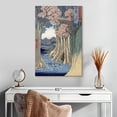 thumbnail image 2 of Elephant Stock The Monkey Bridge In The Kai Province Wall Art - Vertical Canvas Wall Art - Living Room Wall Decor - Nature Canvas - Blue And Beige Decor By Utagawa Hiroshige - 20" x 30", 2 of 8