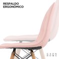 thumbnail image 4 of Set De Sillas Estilo Eames Gaon Home GN-PUEC01 Tapizadas En Vinipiel Rosa, 4 of 8