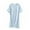Light Blue, variant on ibuvkizy Nightgowns for Women Nightdress Cotton Nightgown Sleepwear Short Sleeves Shirt Casual Print Sleepdress Woman Elegant Nightwear Summer and Spring Beige L