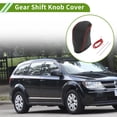 thumbnail image 2 of Unique Bargains Gear Shift Knob Cover for Dodge Journey 2011-2020 Anti-Slip Pebbled Black Red Stick Shifting Handle Protector Faux Leather 1 Pc, 2 of 6