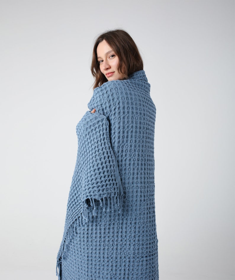 Waffle Summer Throw Blanket Patio Throw Blanket Outdoor Throw Soft