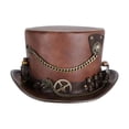 thumbnail image 5 of Jiibva Unisex Steampunk Top Hat Halloween clothing Hat Vintage Accessories For Themed Parties Gathering, 5 of 7