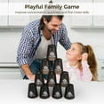 thumbnail image 5 of Tutuviw 12Pcs Quick Stacking Cups Set Speed Training Game for Challenge Competition Classic Family Game for Adults with Carry Bag for Travel Party Challenge(Black), 5 of 6