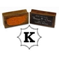 thumbnail image 1 of Printtoo Octagon Celtic Swirl Frame Monogram Letter K Wood Mounted Rubber Stamp Office Stationary, 1 of 4