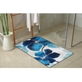 thumbnail image 5 of CAMILSON Solana Non Slip Modern Floral Indoor Area Rug Blue/Grey 2x3, 5 of 8
