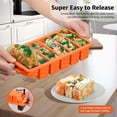 thumbnail image 4 of 2-Pack Silicone Freezer Trays with Lid, 2 Large 2-Cup(500Ml) & 6 Small 1/2-Cup(1, 4 of 10