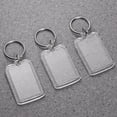 thumbnail image 2 of CIMAXIC 10pcs Blank Insert Photo Frame Split Ring Keychain Functional Keyring Picture Frame,1.97"X1.3"X0.2", 2 of 4