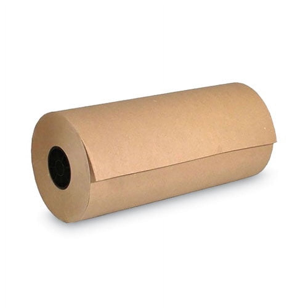 High-Volume Mediumweight Wrapping Paper Roll, 40 lb Wrapping Weight Stock, 24" x 900 ft, Brown | Bundle of 2 Rolls