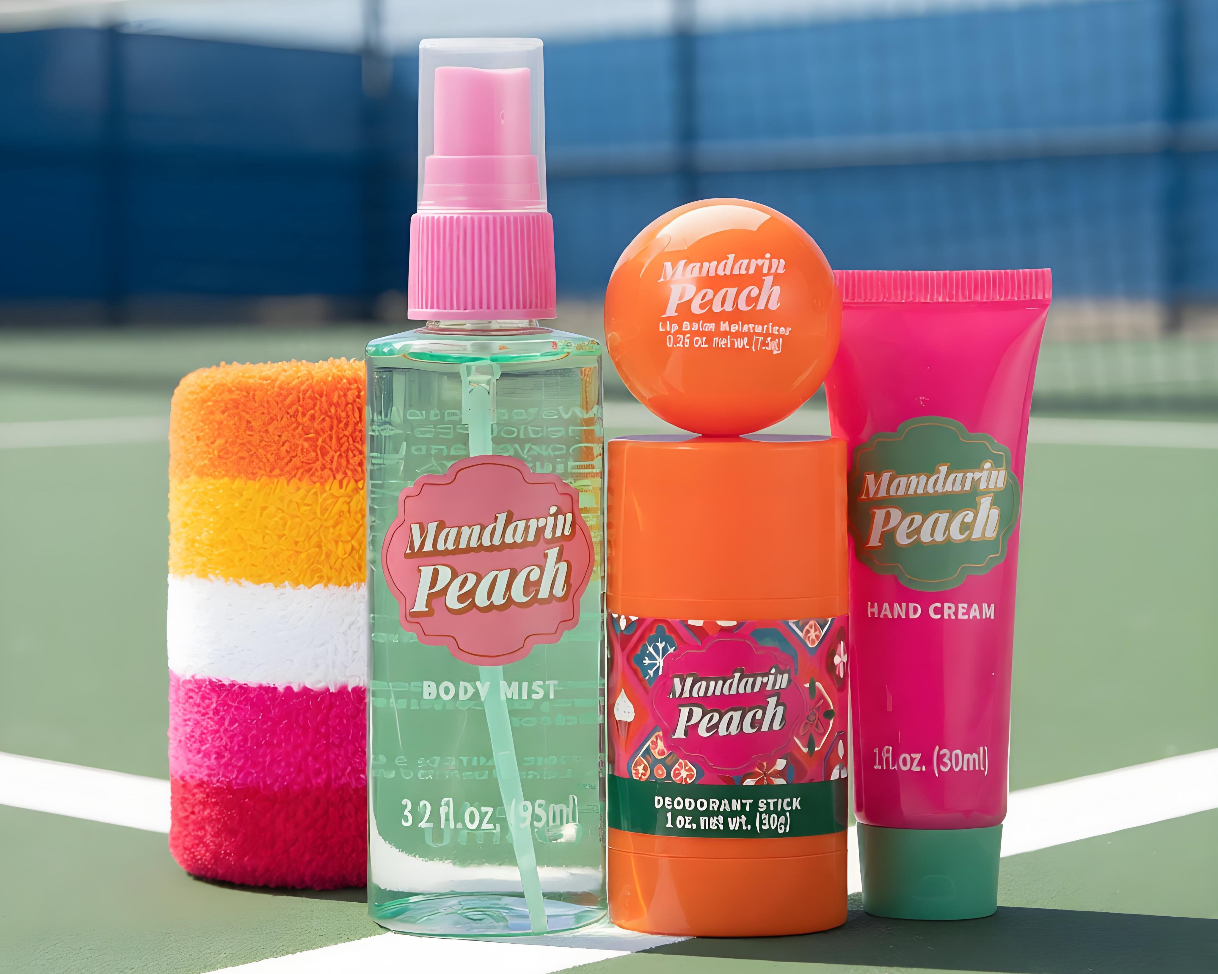 Pickleball Body Care Kit, Mandarin Peach Scent, 6 Pieces