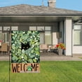thumbnail image 3 of Black Cat In Green Leaves Welcome Garden Flag For Home Outdoor Garden Yard Decor 12x18 Inch, 3 of 5