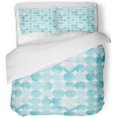thumbnail image 1 of Juego de Ropa de Cama ABPHQTO 3 Piezas Acuarela Puntos Azules Funda Nórdica Doble, 1 of 1