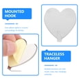 thumbnail image 5 of Toyvian 12Pcs Heart Shape Iron Hangers with Traceless Adhesive Wall Mounted Coat Hooks, 5 of 6