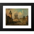 thumbnail image 2 of Ferdinand Lepie 14x11 Black Modern Framed Museum Art Print Titled - The Altstadter Ring in Prague (1864), 2 of 5