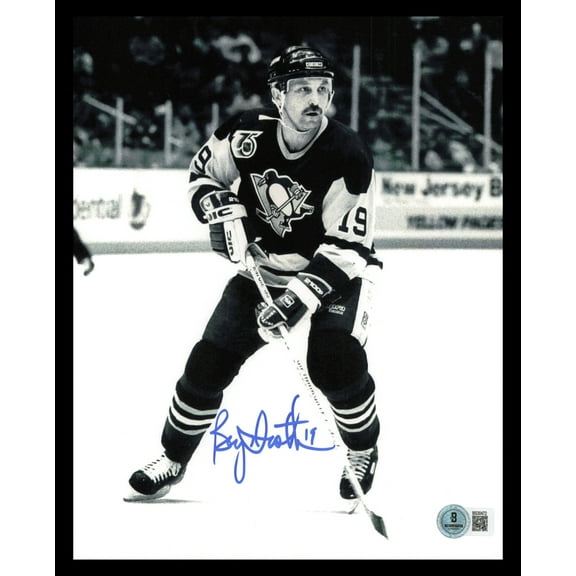 Bryan Trottier Autographed 8x10 Photo Pittsburgh Penguins Beckett BAS QR #BS30472
