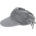 thumbnail image 5 of Womens Visor Sun Hat Wide Brim Cool Adjustable Summer UV Protection Visor Hat for Beach Sport Golf Travel Outdoor, 5 of 7