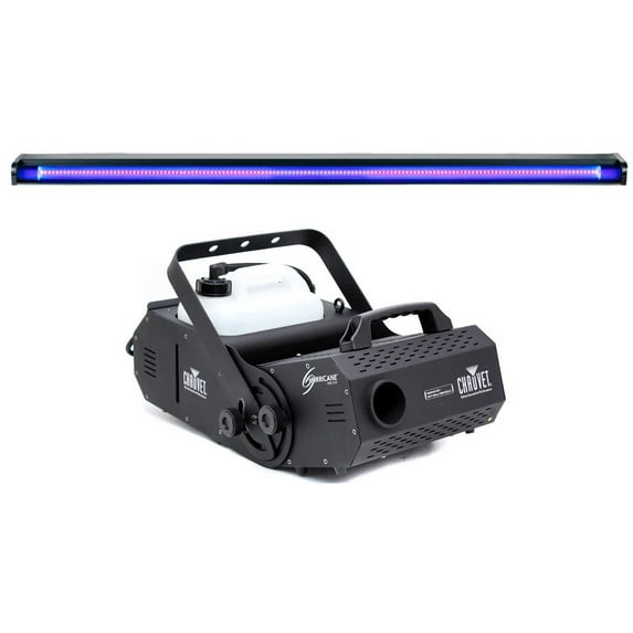 Chauvet HURRICANE H-1800 FLEX Fog / Smoke Machine H1800+48" Black Light Strip