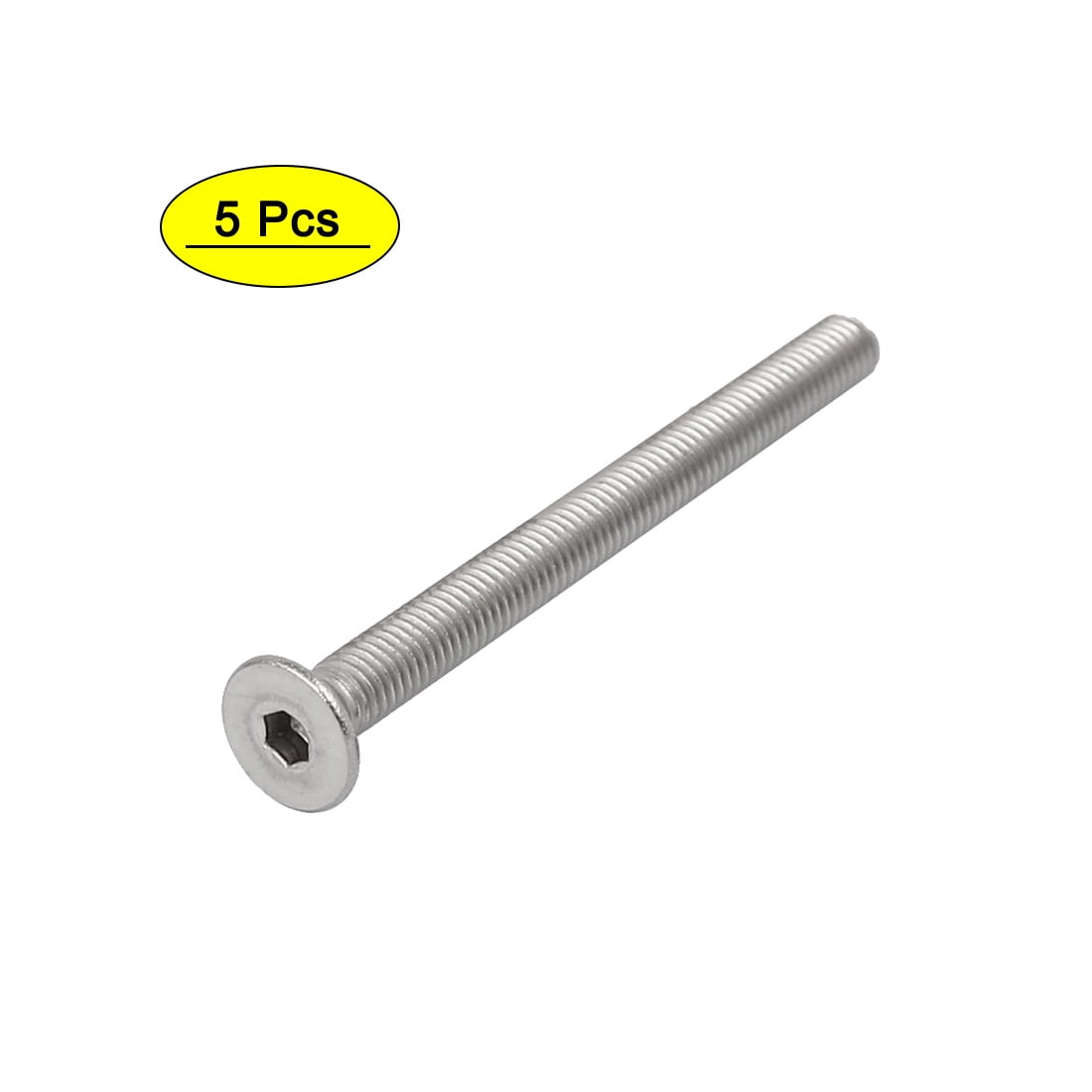 316 Stainless Flat Head Hex Scoket Screws M3 M4 M5 Countersunk Machine Screws 