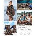 thumbnail image 5 of Watercolor Flowers Beach Towels Oversized Super Absorbent, Farmhouse Floral Vintage Black Lightweight Bath Towel Quick Dry Sets For Bathroom/Pool/Rv Camping/Beach Play/Gym Room/Picnic 23"x47", 5 of 8