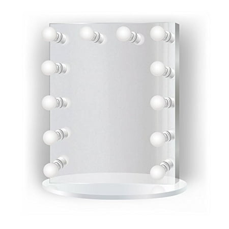 25 Inch X 31 Lighted Hollywood Vanity Mirror Led Makeup Table Top Or Wall Mount Plug In