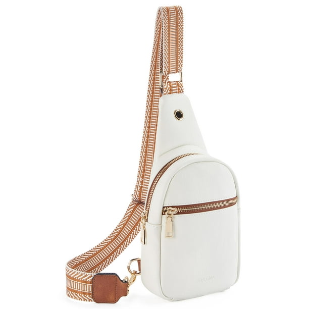 Bolso de Hombro Telena de Cuero Vegano Pequeño Beige