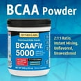 thumbnail image 3 of BCAA Powder 5000mg | 12oz | Branch Chain Amino Acid | Unflavored and Unsweetened | Vegan, Non-GMO, Gluten Free | by Fitness Labs, 3 of 4