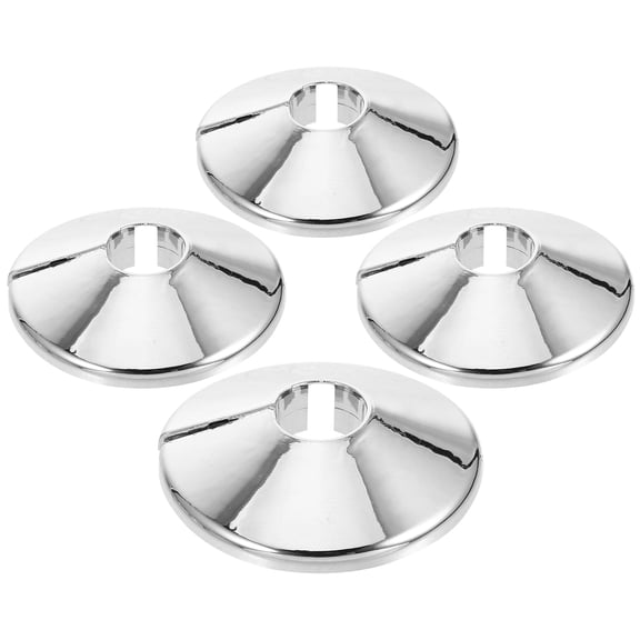 unbranded 4 Pcs Covers for Pipes on Pedestal Sinks Toilet Plate Silver