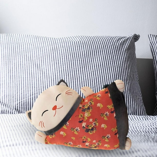 Almohada de cintura gato de la suerte Macarena Lavable