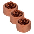 thumbnail image 1 of Difusor de aceites esenciales de madera, 3 unidades, pequeño, pasivo, para aromaterapia, redondo, con vetas de madera, portátil, para coche, hogar, oficina y baño., 1 of 7