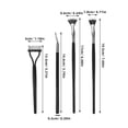 thumbnail image 2 of Supvox 5Pcs Black Fan Shaped Mascara Brush with Angled Lower Lash Brush for Precise Eyelash Application, 2 of 8